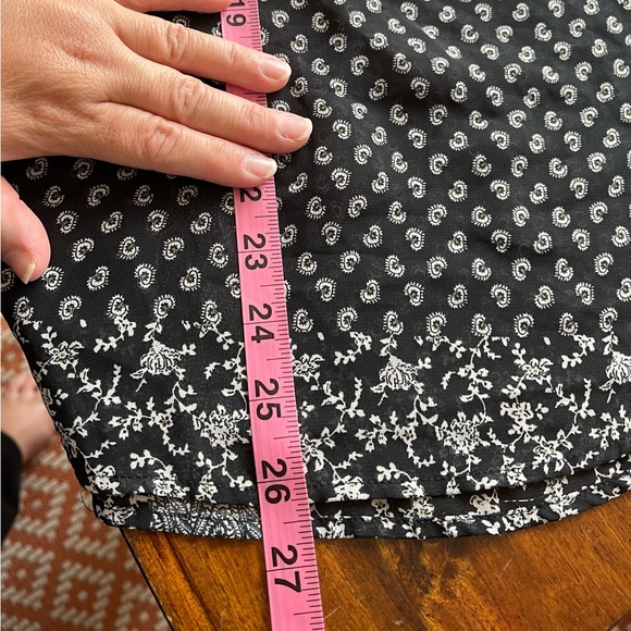 Daniel Rainn Black & White Patchwork Sheer Cottagecore Blouse - Picture 10 of 11